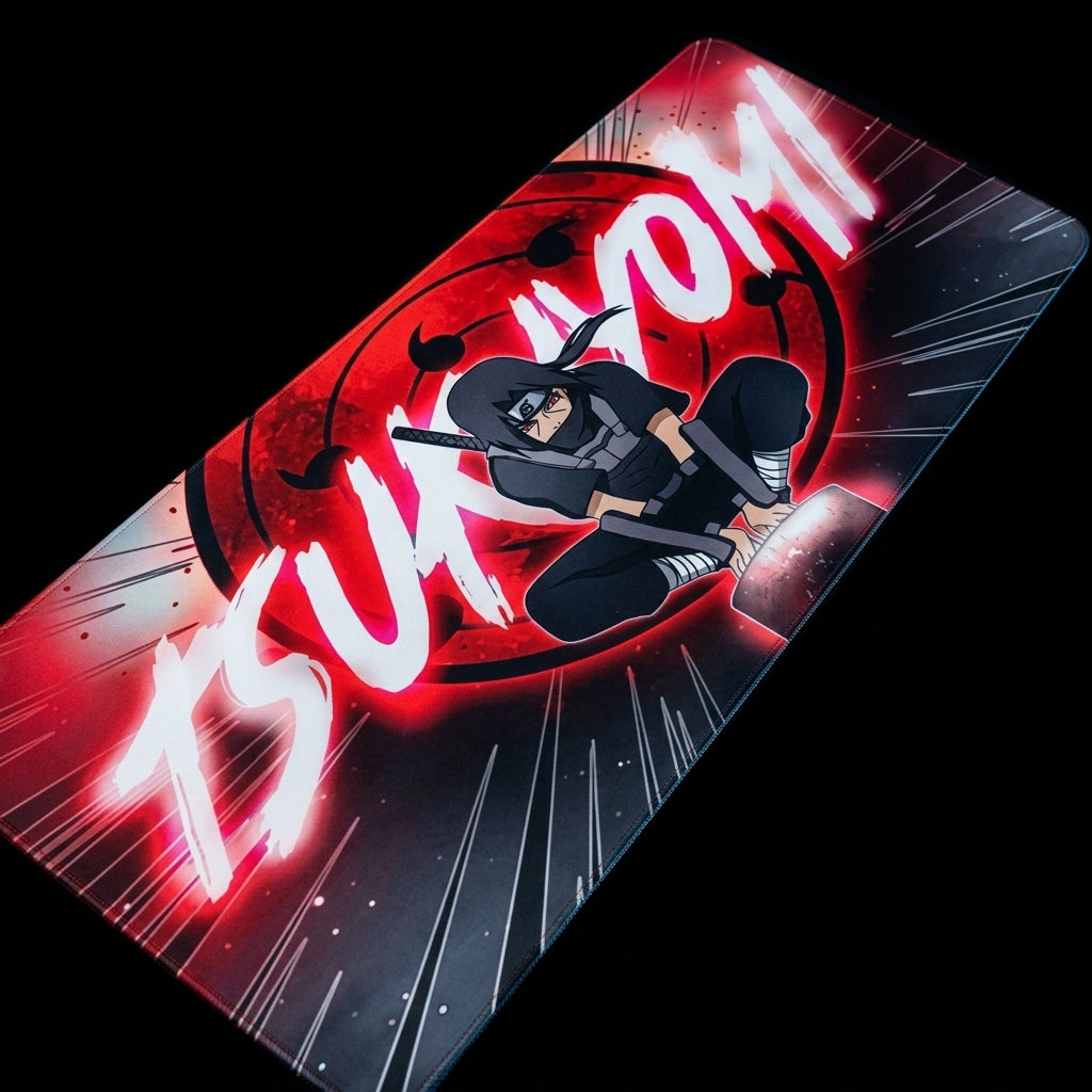 Naruto Anime Gaming Mousepad | Extended Speed Desk Mat | Non-Slip Keyboard Pad for Gamers
