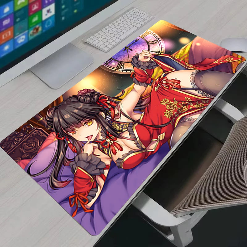Mouse Pad Anime HD Printing Kawaii Girls Tokisaki Kurumi Date a Live Desk Mat PC Accessories Gamer Cabinet Keyboard Mousepad